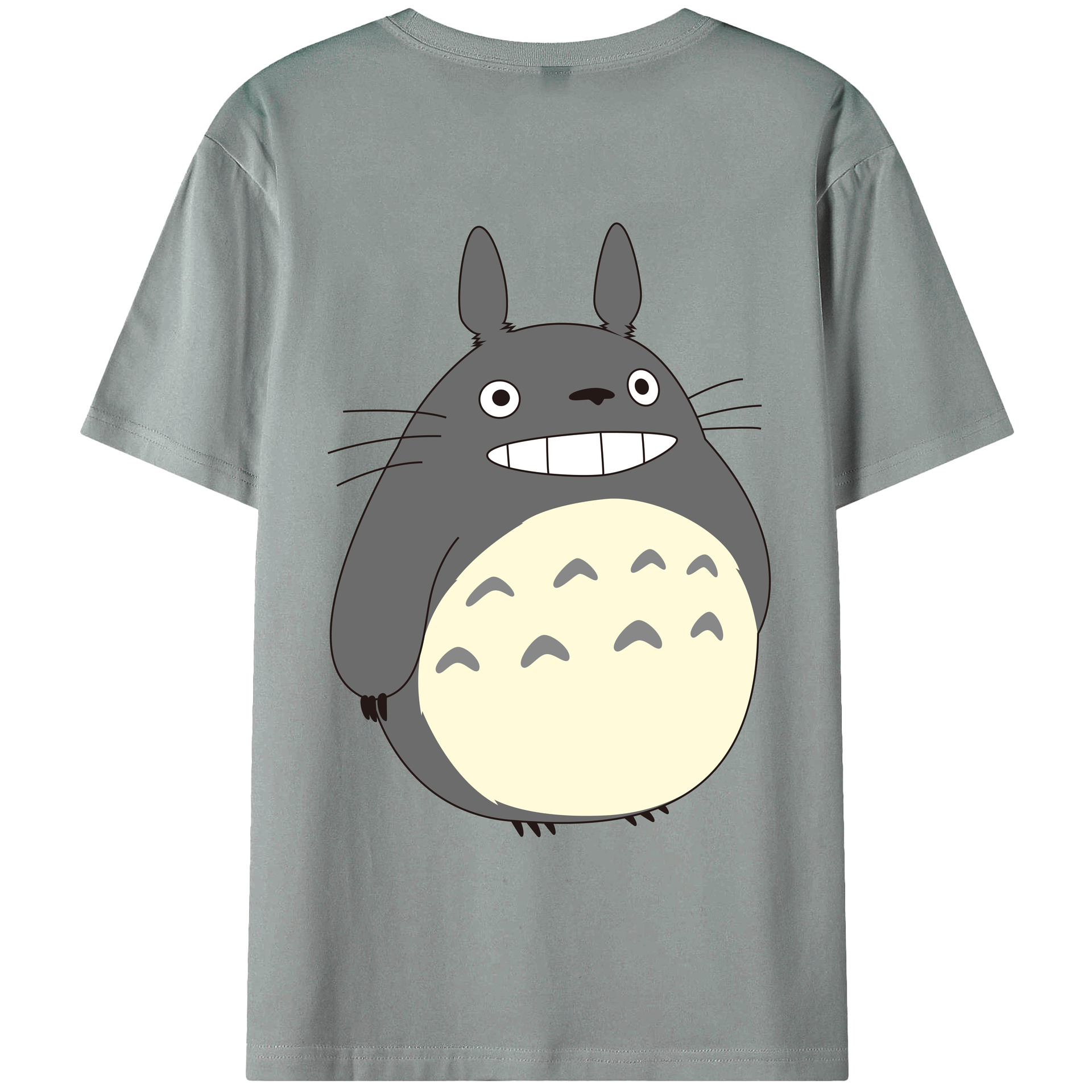 （画像用） となりのトトロ 草壁メイ 草壁サツキ My Neighbor Totoro Satsuki Kusakabe Mei Kusakabe 綿100％ メンズ半袖Tシャツ（バックプリント） 通気性